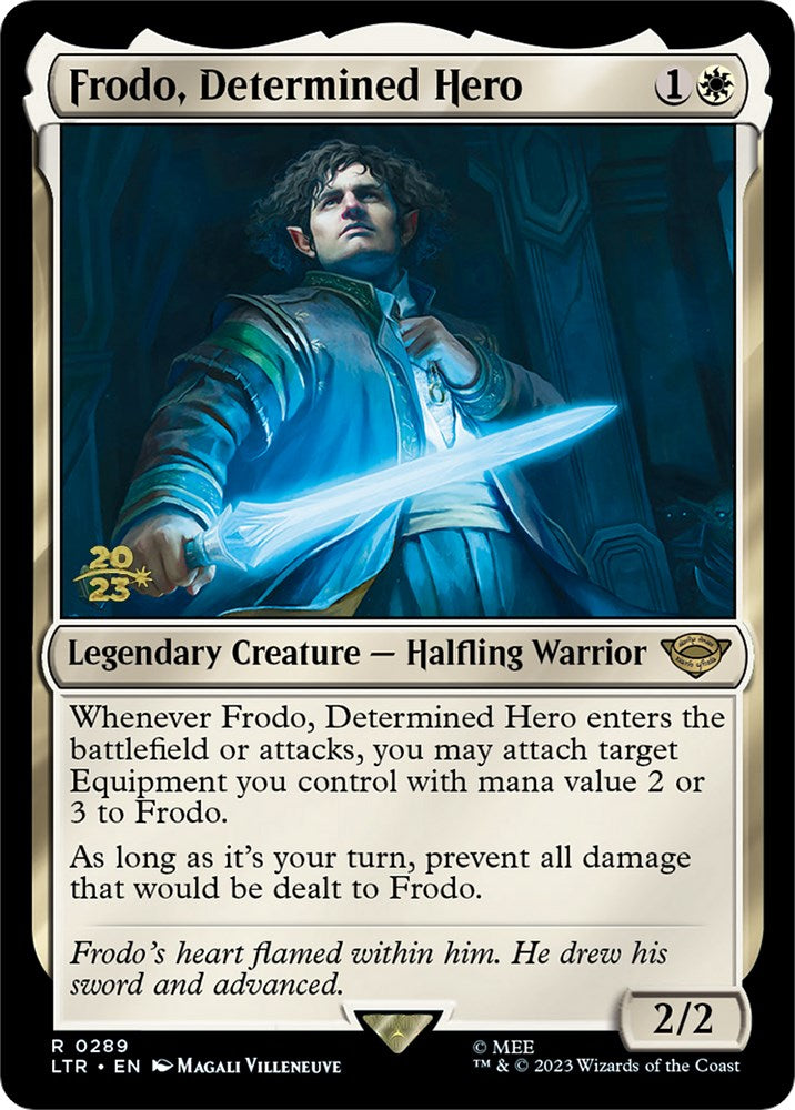 Frodo, Determined Hero [The Lord of the Rings: Tales of Middle-Earth Prerelease Promos] | Silver Goblin