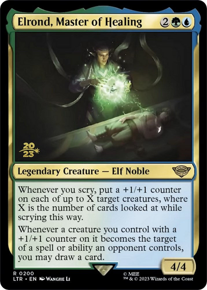 Elrond, Master of Healing [The Lord of the Rings: Tales of Middle-Earth Prerelease Promos] | Silver Goblin