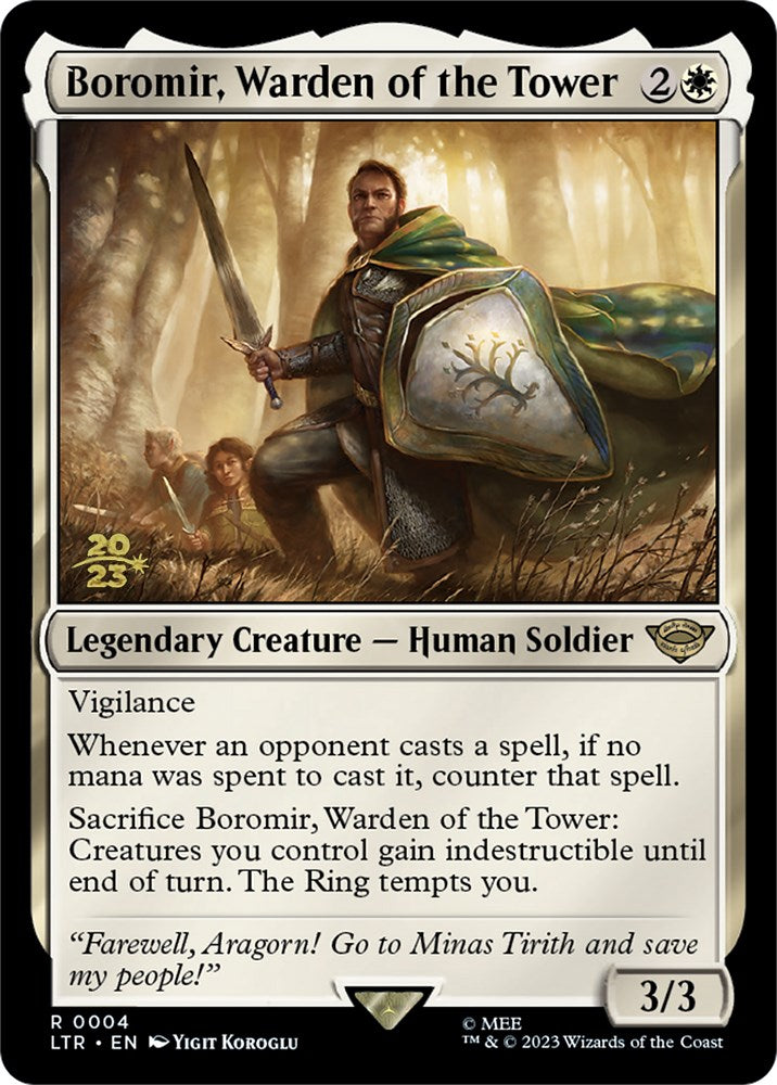 Boromir, Warden of the Tower [The Lord of the Rings: Tales of Middle-Earth Prerelease Promos] | Silver Goblin