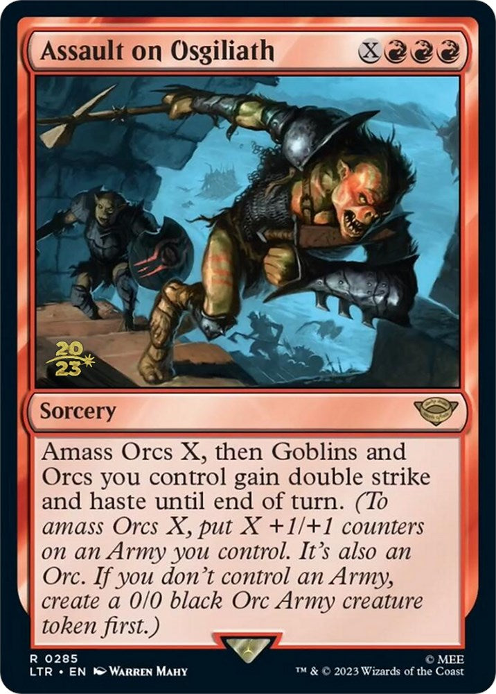 Assault on Osgiliath [The Lord of the Rings: Tales of Middle-Earth Prerelease Promos] | Silver Goblin
