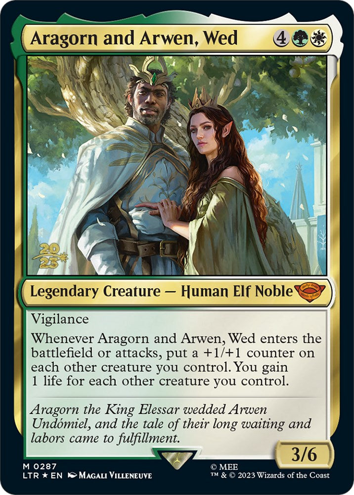 Aragorn and Arwen, Wed [The Lord of the Rings: Tales of Middle-Earth Prerelease Promos] | Silver Goblin