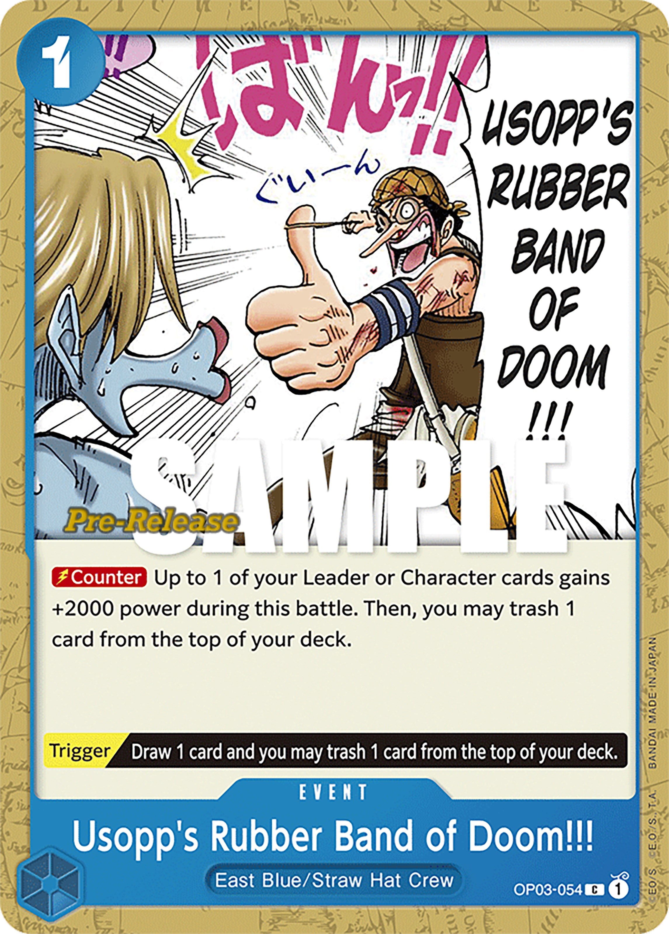 Usopp's Rubber Band of Doom!!! [Pillars of Strength Pre-Release Cards] | Silver Goblin