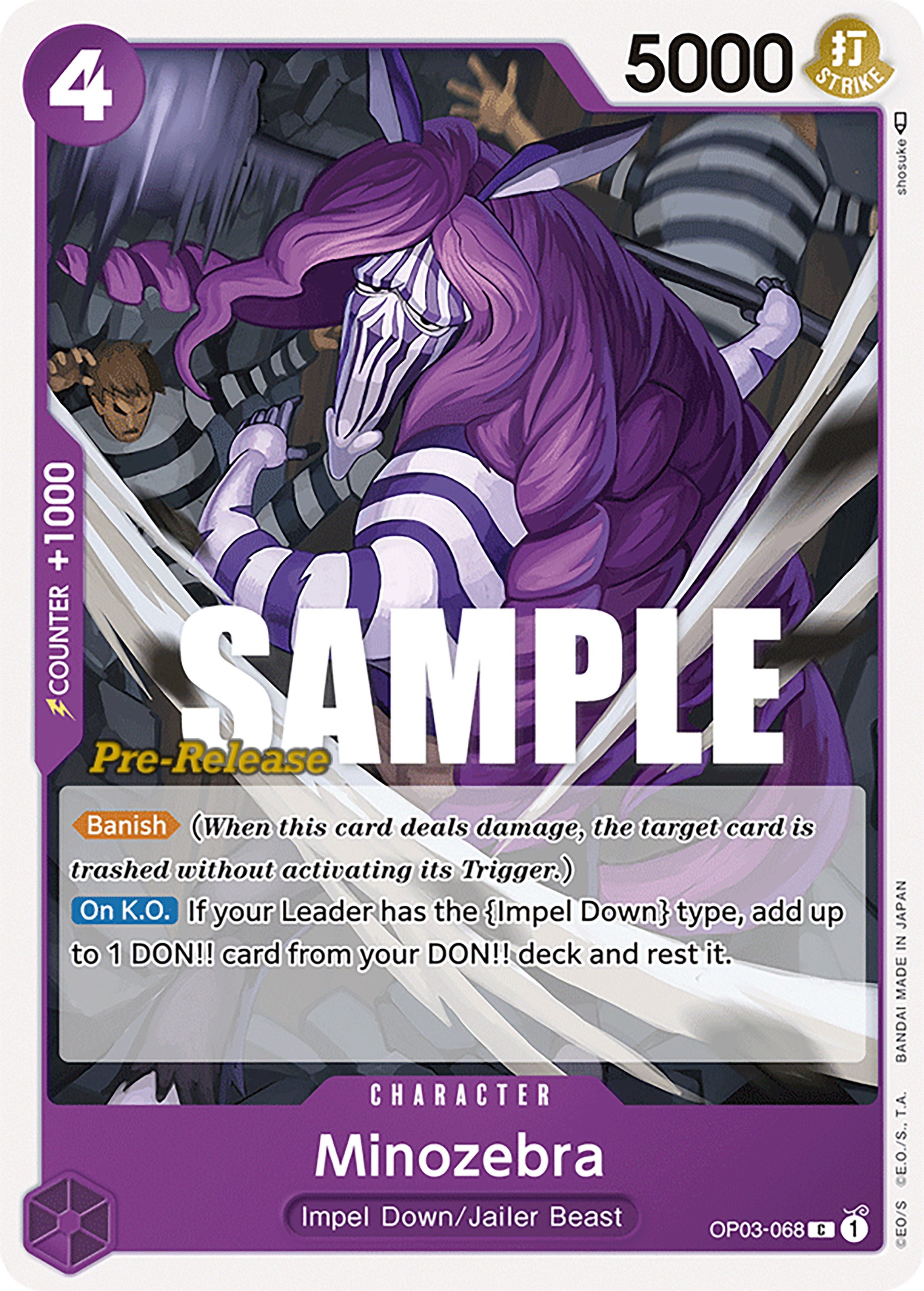 Minozebra [Pillars of Strength Pre-Release Cards] | Silver Goblin