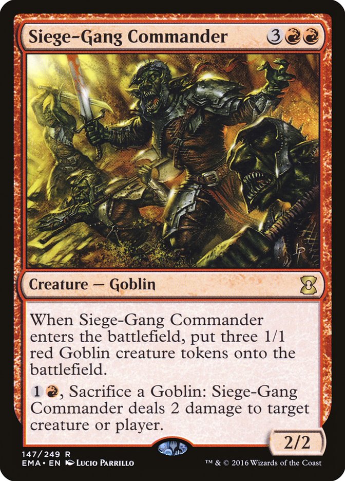 Siege-Gang Commander [Eternal Masters] | Silver Goblin