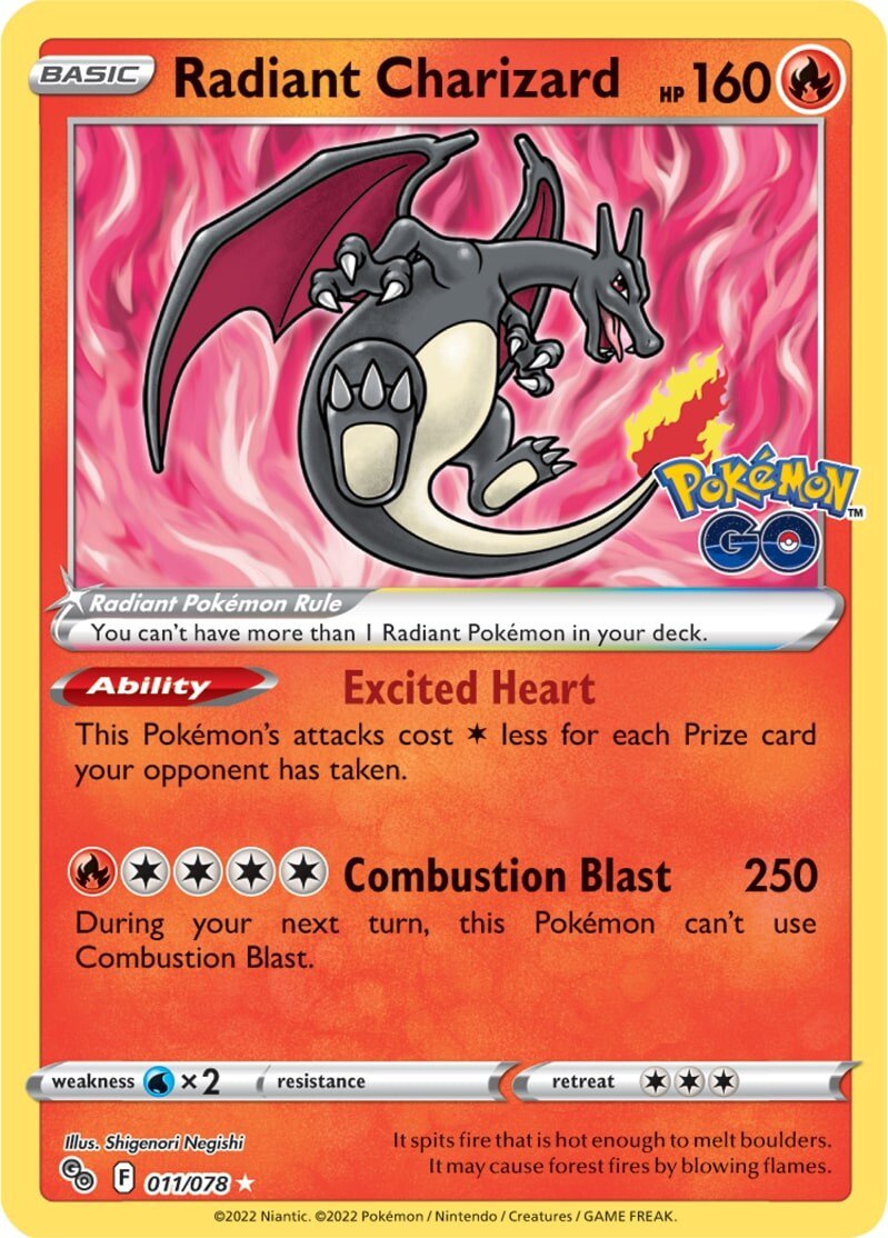 Radiant Charizard (011/078) [Pokémon GO] | Silver Goblin