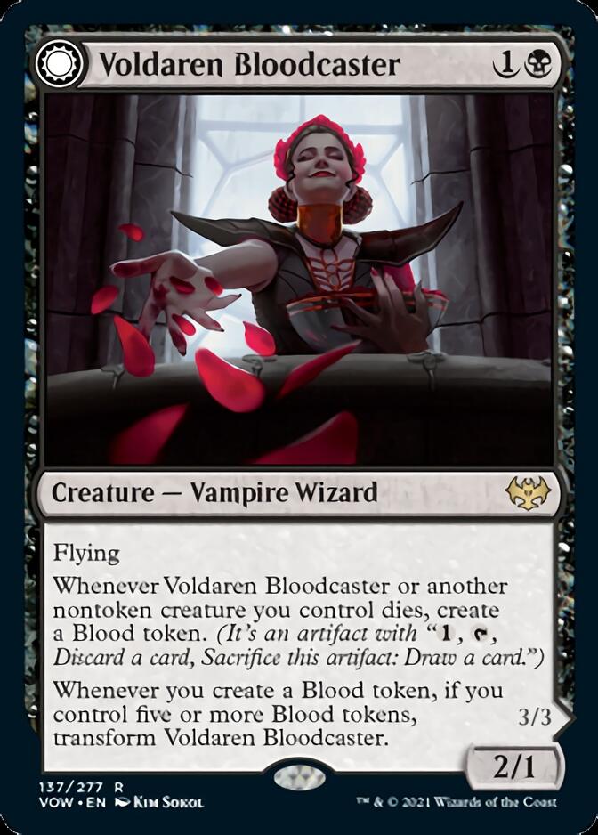 Voldaren Bloodcaster // Bloodbat Summoner [Innistrad: Crimson Vow] | Silver Goblin