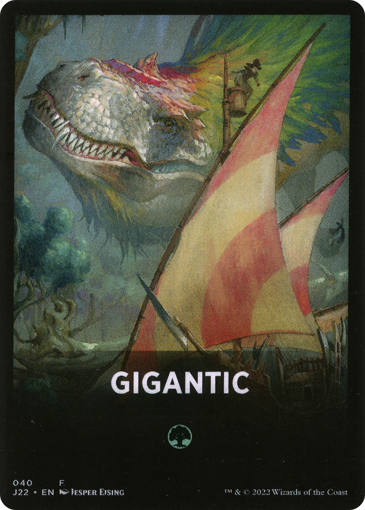 Gigantic Theme Card [Jumpstart 2022 Front Cards] | Silver Goblin