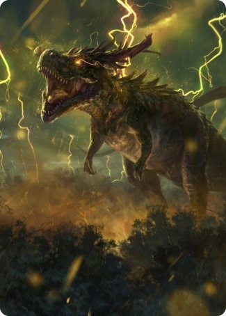 Thrasta, Tempest's Roar Art Card (42) [Modern Horizons 2 Art Series] | Silver Goblin