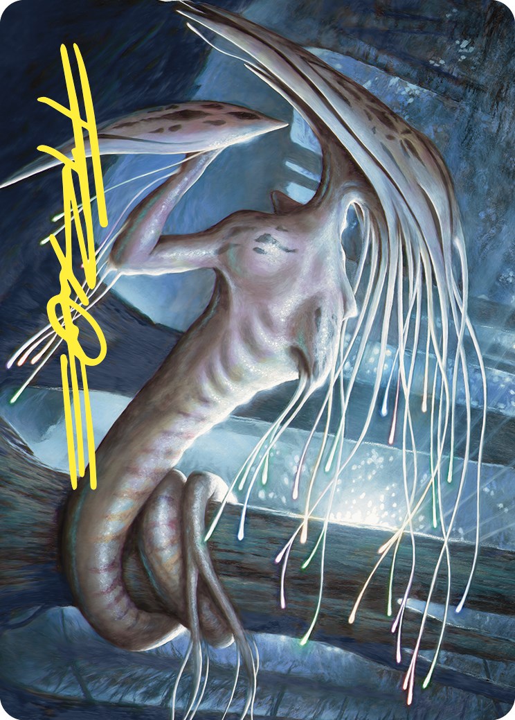 Manaweft Sliver Art Card (Gold-Stamped Signature) [Commander Masters Art Series] | Silver Goblin