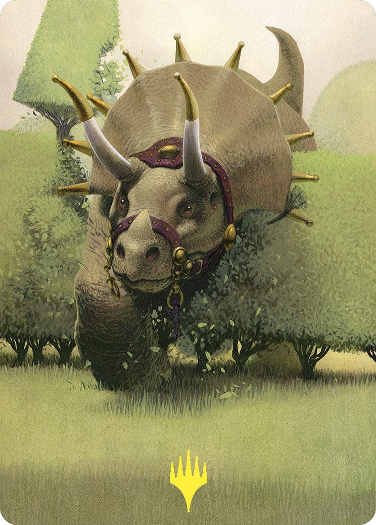 Regal Behemoth Art Card (Gold-Stamped) [Commander Masters Art Series] | Silver Goblin