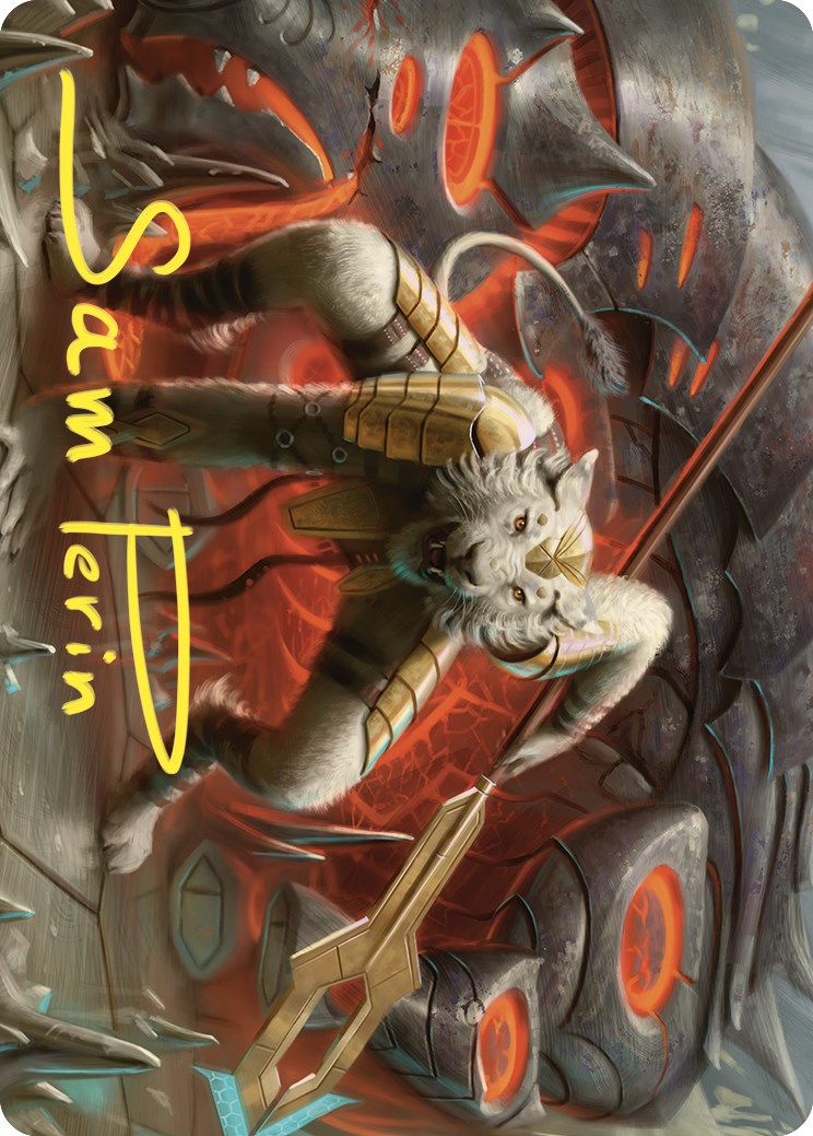 Sunspear Shikari Art Card (Gold-Stamped Signature) [Commander Masters Art Series] | Silver Goblin