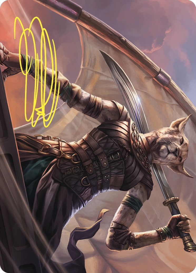 Mirri, Weatherlight Duelist Art Card (Gold-Stamped Signature) [Commander Masters Art Series] | Silver Goblin