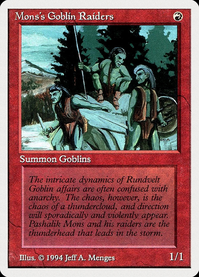 Mons's Goblin Raiders [Summer Magic / Edgar] | Silver Goblin