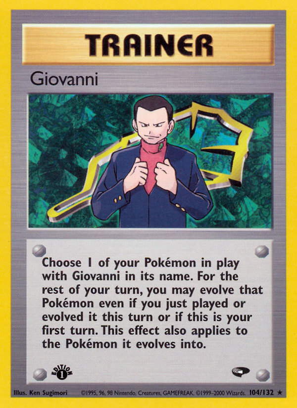 Giovanni (104/132) [Gym Challenge 1st Edition] | Silver Goblin
