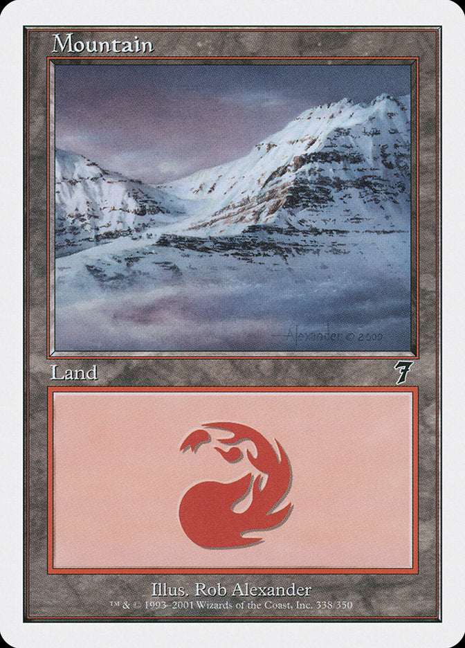 Mountain (338) [Seventh Edition] | Silver Goblin