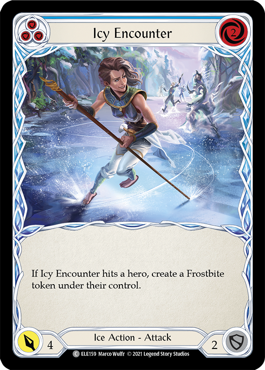 Icy Encounter (Blue) [ELE159] (Tales of Aria)  1st Edition Normal | Silver Goblin