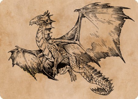 Ancient Bronze Dragon Art Card (58) [Commander Legends: Battle for Baldur's Gate Art Series] | Silver Goblin