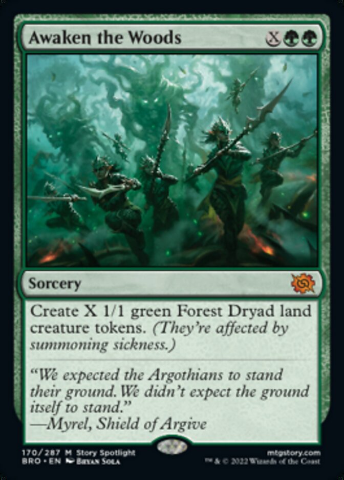 Awaken the Woods (Promo Pack) [The Brothers' War Promos] | Silver Goblin