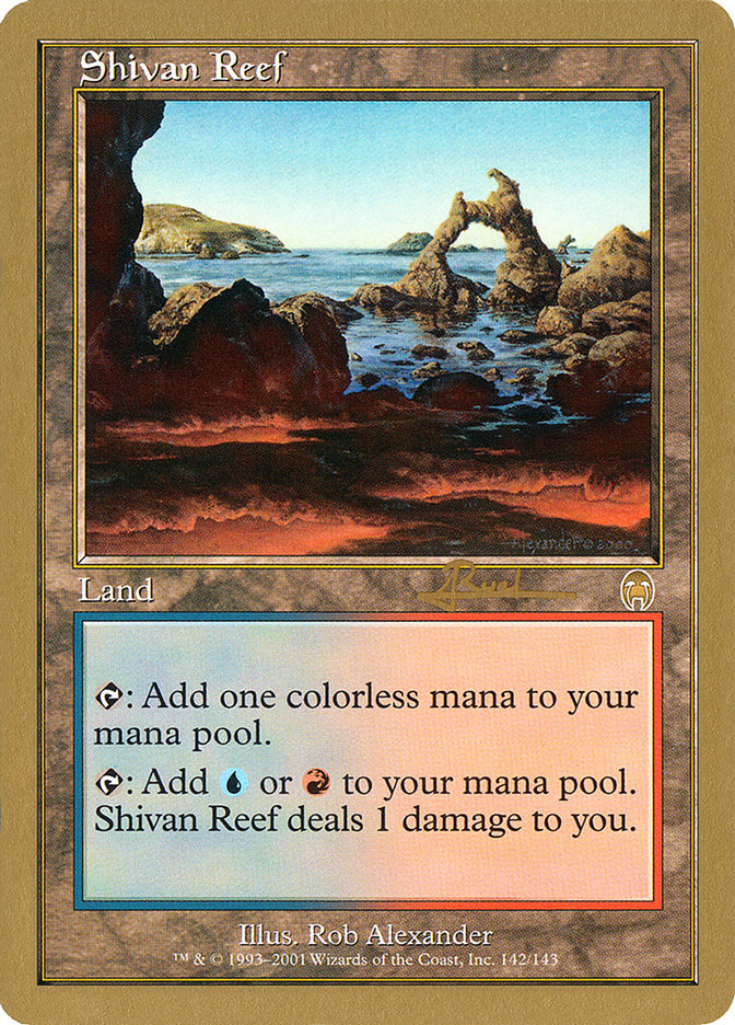 Shivan Reef (Antoine Ruel) [World Championship Decks 2001] | Silver Goblin