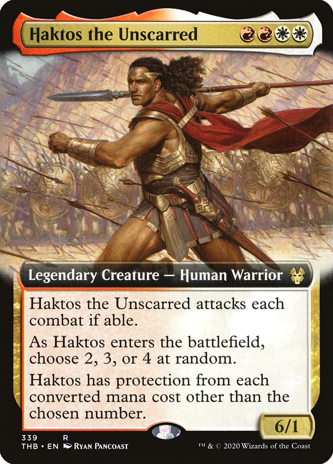 Haktos the Unscarred (Extended Art) [Theros Beyond Death] | Silver Goblin