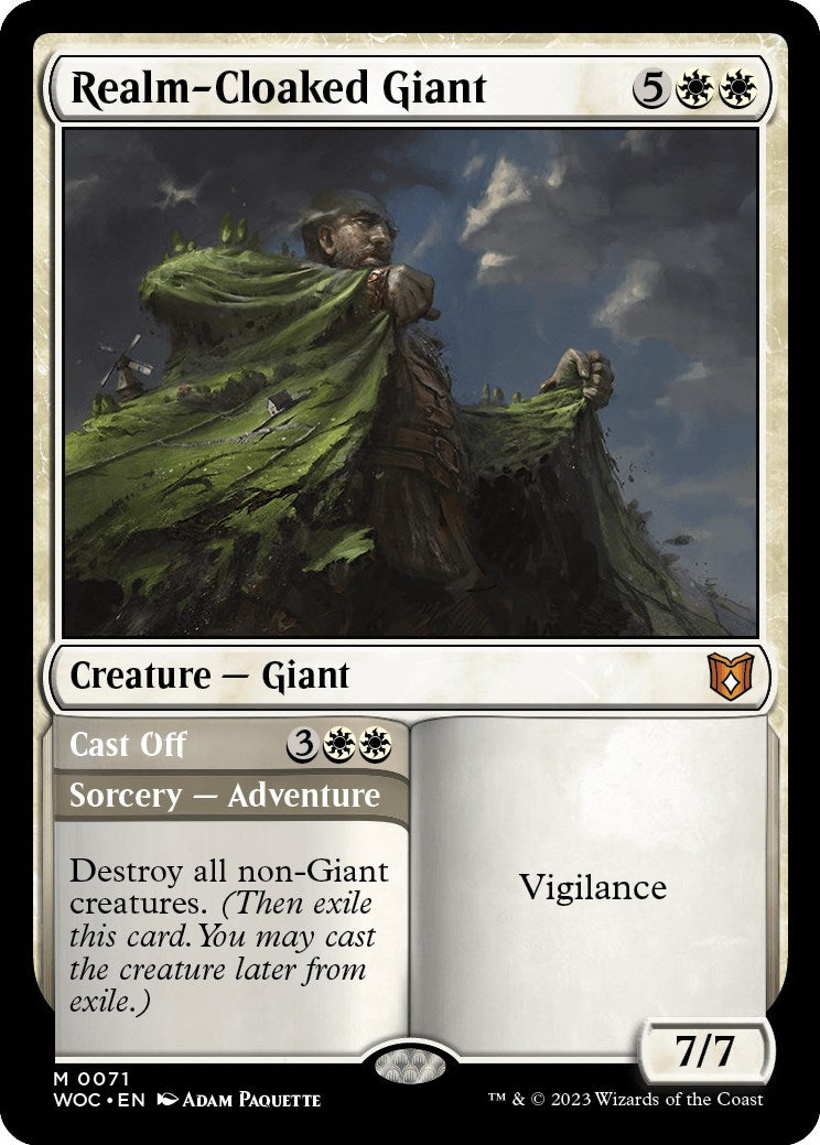 Realm-Cloaked Giant // Cast Off [Wilds of Eldraine Commander] | Silver Goblin