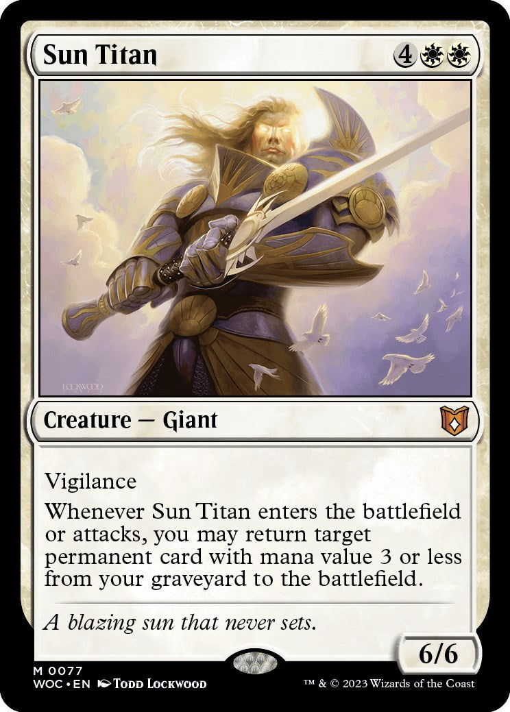 Sun Titan [Wilds of Eldraine Commander] | Silver Goblin