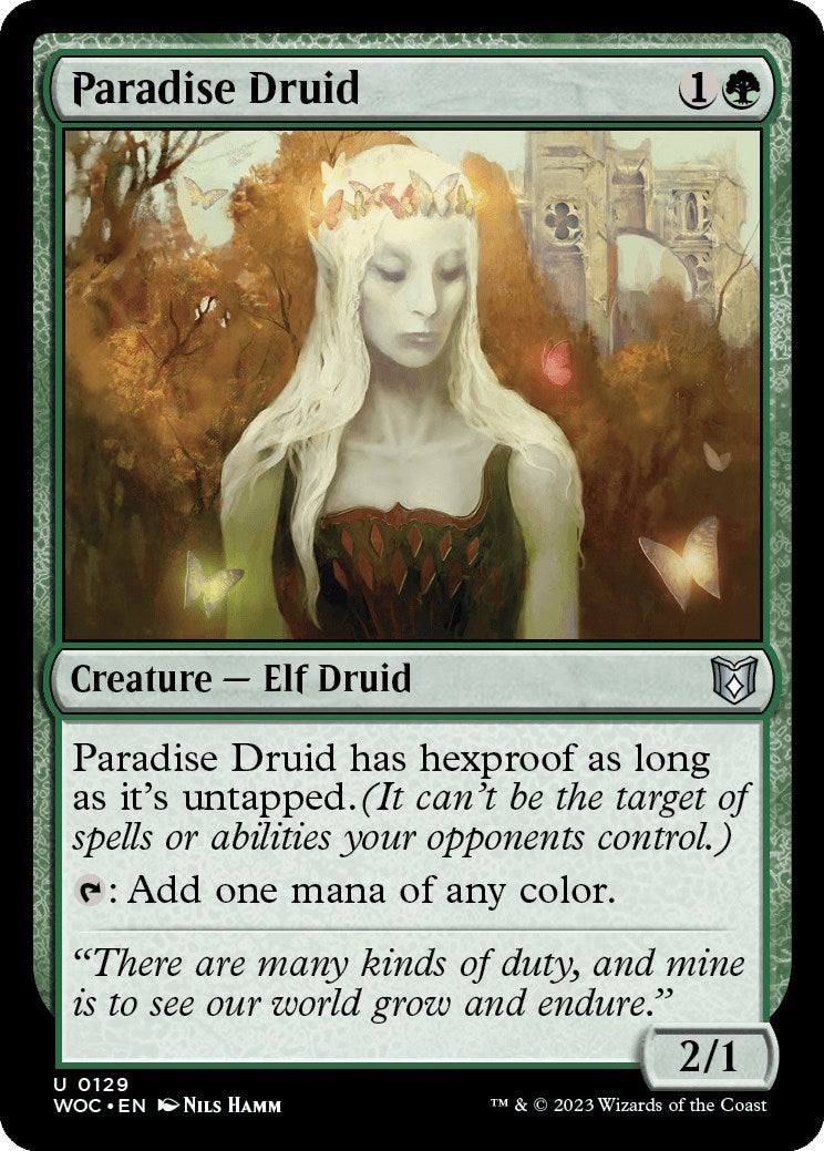 Paradise Druid [Wilds of Eldraine Commander] | Silver Goblin