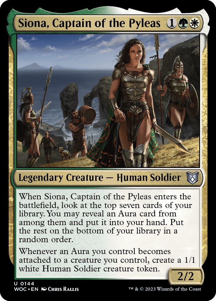 Siona, Captain of the Pyleas [Wilds of Eldraine Commander] | Silver Goblin