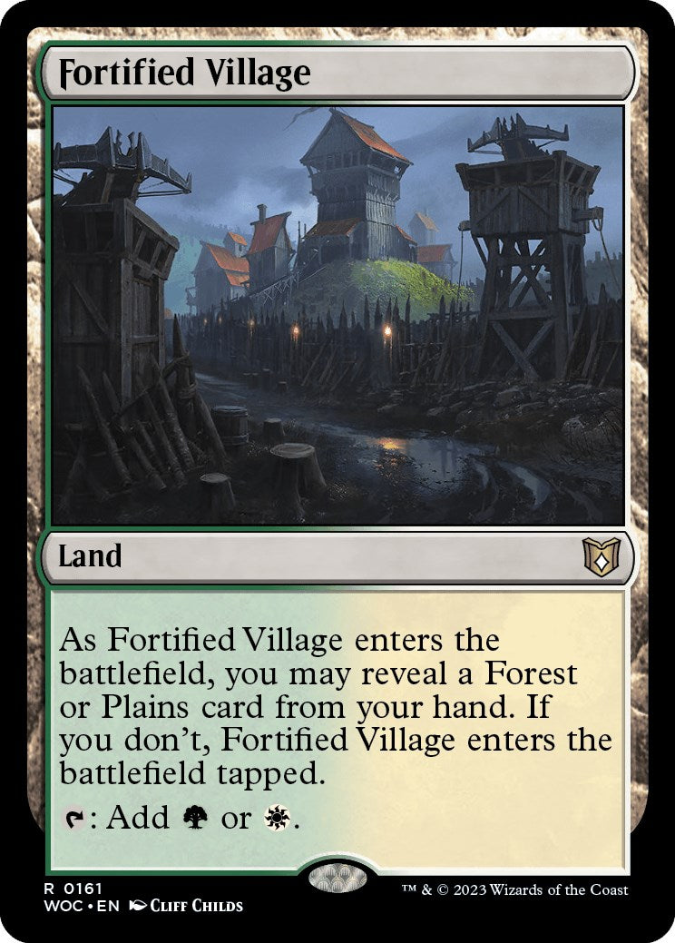 Fortified Village [Wilds of Eldraine Commander] | Silver Goblin