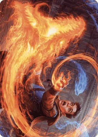 Frantic Firebolt Art Card [Wilds of Eldraine Art Series] | Silver Goblin
