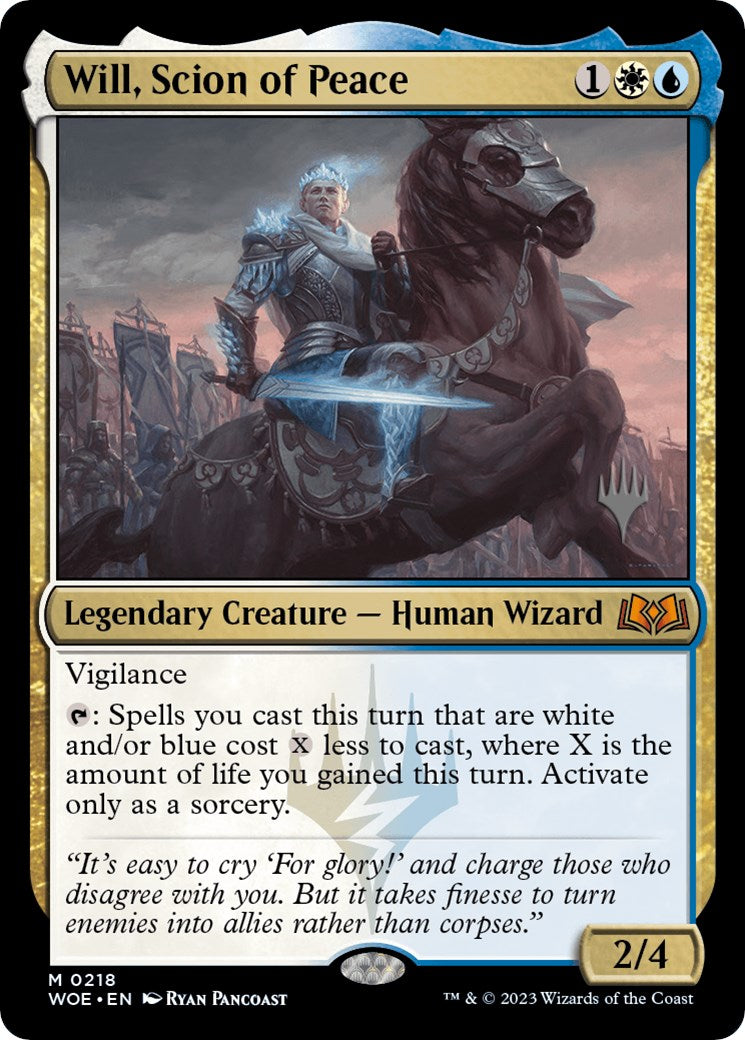 Will, Scion of Peace (Promo Pack) [Wilds of Eldraine Promos] | Silver Goblin