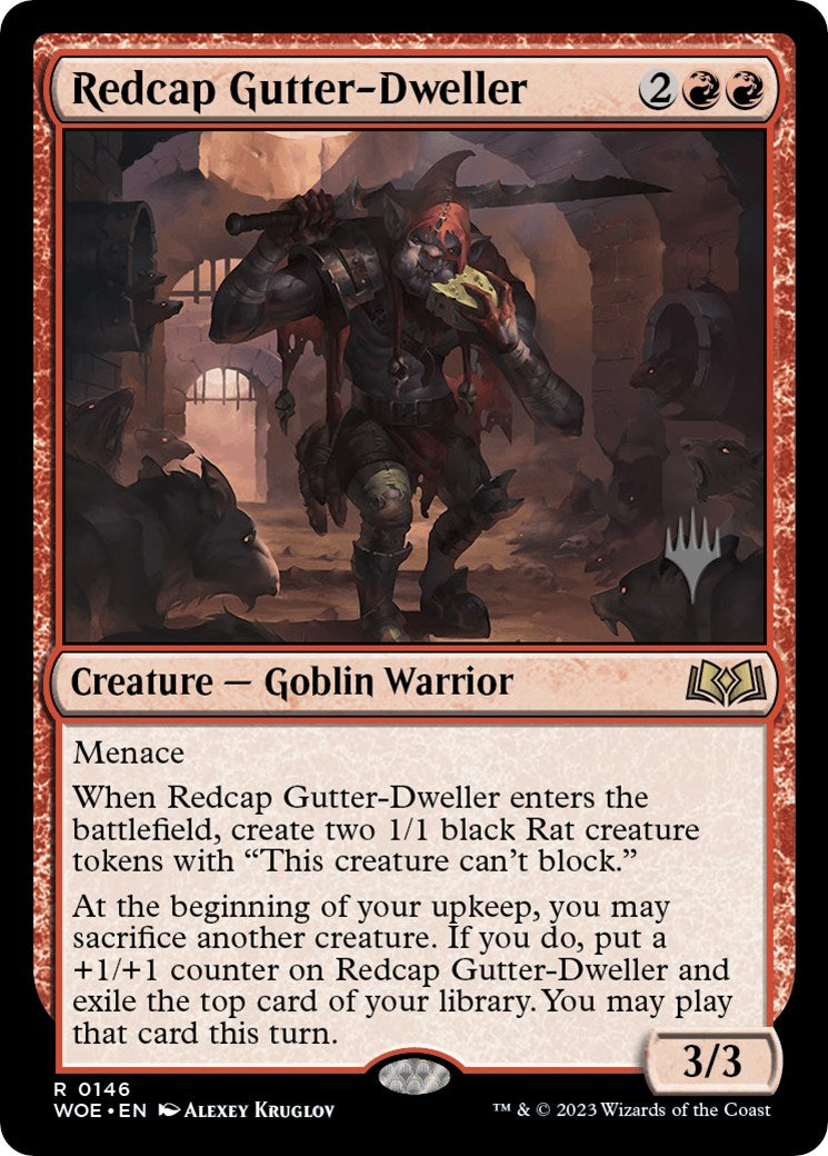 Redcap Gutter-Dweller (Promo Pack) [Wilds of Eldraine Promos] | Silver Goblin