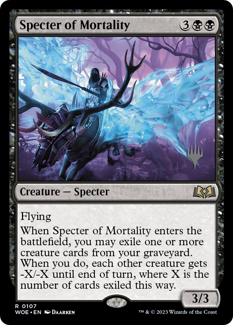 Specter of Mortality (Promo Pack) [Wilds of Eldraine Promos] | Silver Goblin