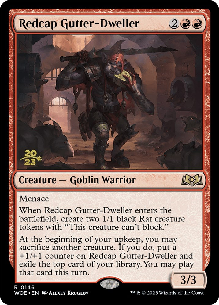 Redcap Gutter-Dweller [Wilds of Eldraine Prerelease Promos] | Silver Goblin