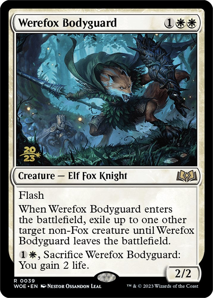 Werefox Bodyguard [Wilds of Eldraine Prerelease Promos] | Silver Goblin