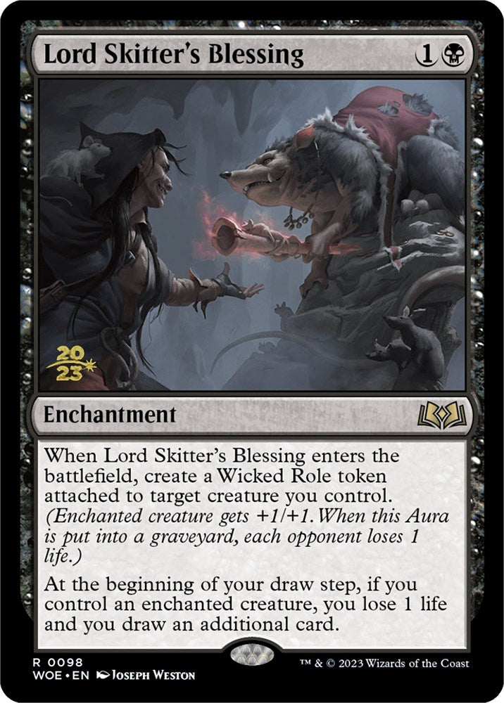 Lord Skitter's Blessing [Wilds of Eldraine Prerelease Promos] | Silver Goblin