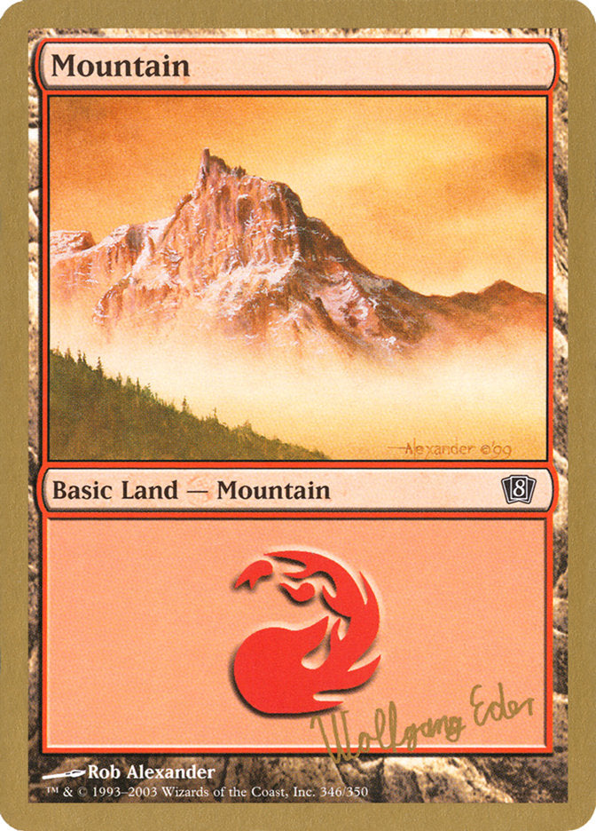 Mountain (we346) (Wolfgang Eder) [World Championship Decks 2003] | Silver Goblin