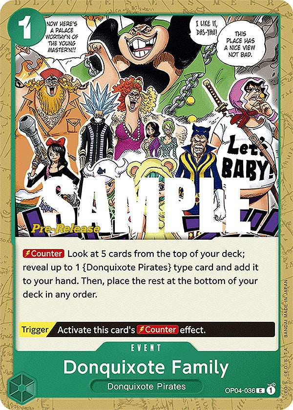 Donquixote Family [Kingdoms of Intrigue Pre-Release Cards] | Silver Goblin