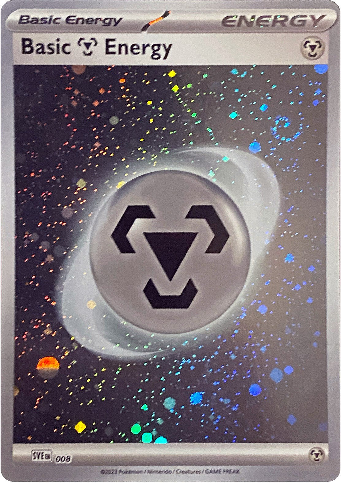 Basic Metal Energy (008) (Cosmos Holo) [Scarlet & Violet: Base Set] | Silver Goblin