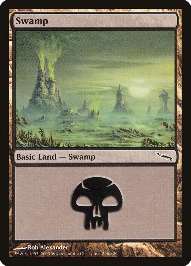 Swamp (296) [Mirrodin] | Silver Goblin