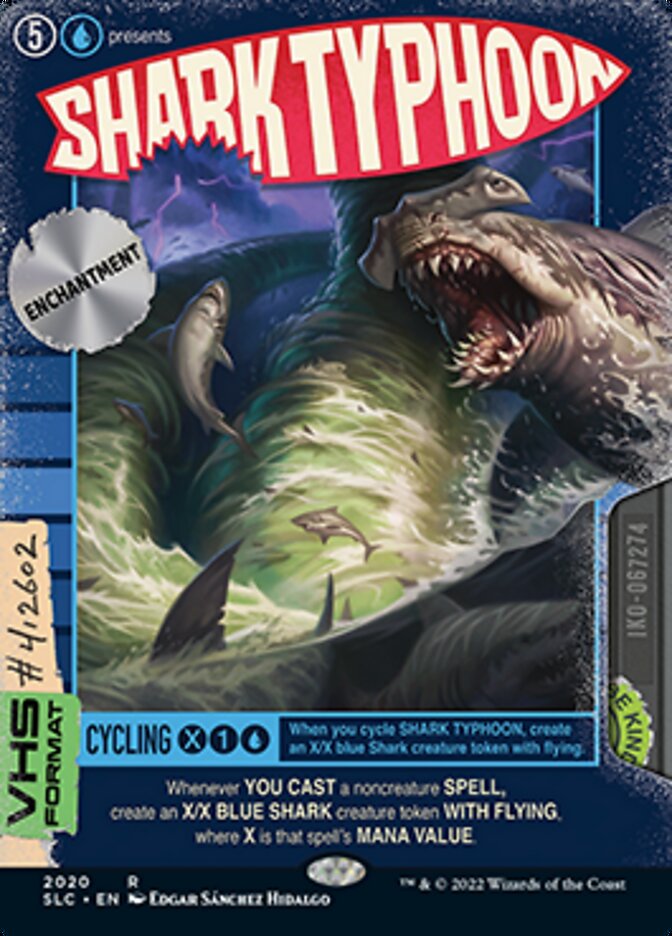 Shark Typhoon (Borderless Alternate Art) [Secret Lair 30th Anniversary Countdown Kit] | Silver Goblin