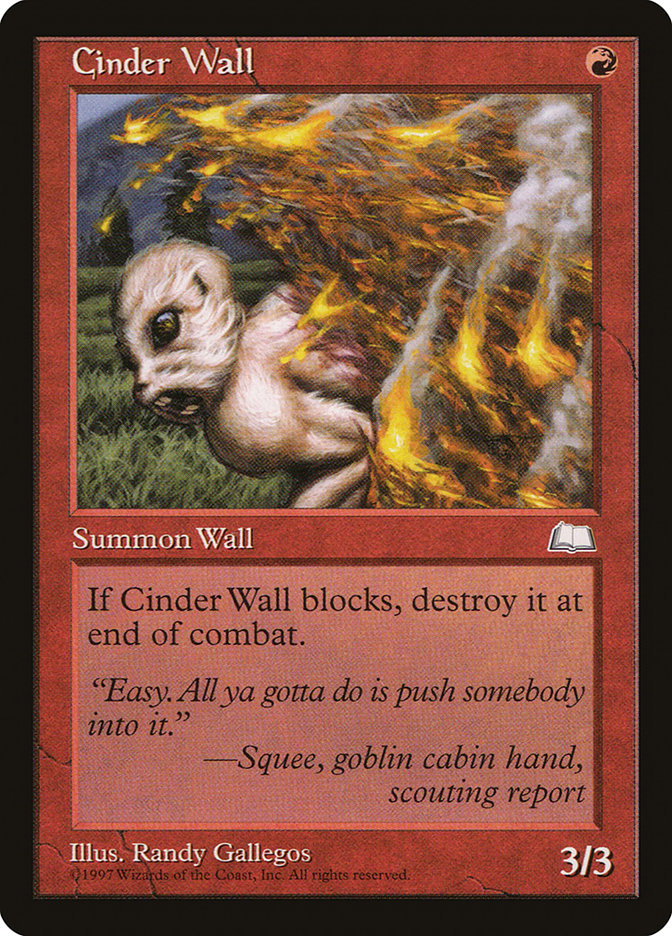 Cinder Wall [Weatherlight] | Silver Goblin