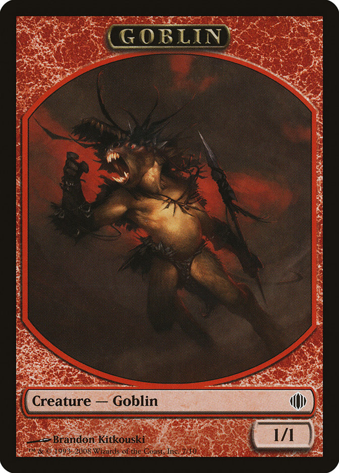Goblin Token [Shards of Alara Tokens] | Silver Goblin