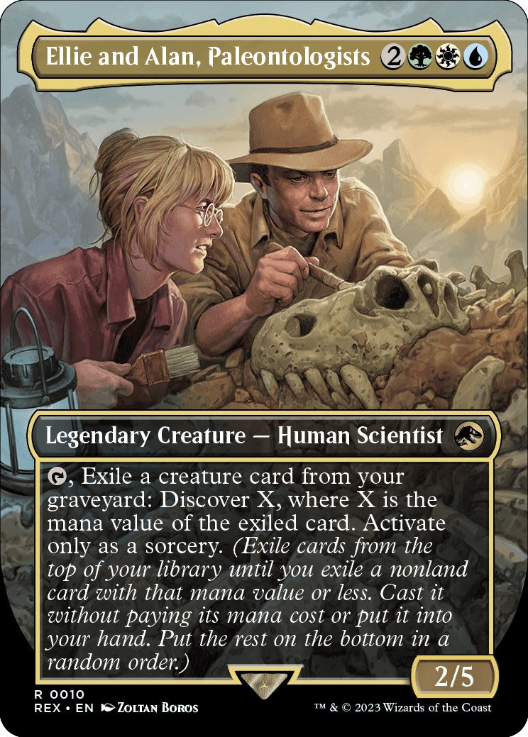 Ellie and Alan, Paleontologists (Borderless) [Jurassic World Collection] | Silver Goblin