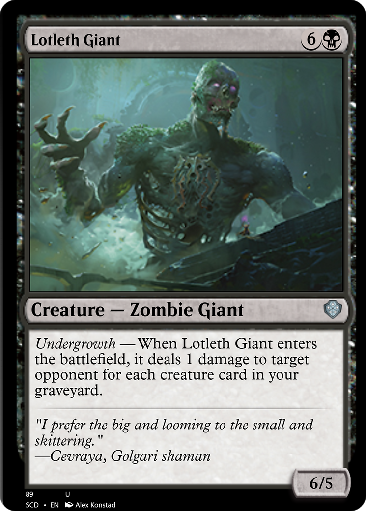 Lotleth Giant [Starter Commander Decks] | Silver Goblin
