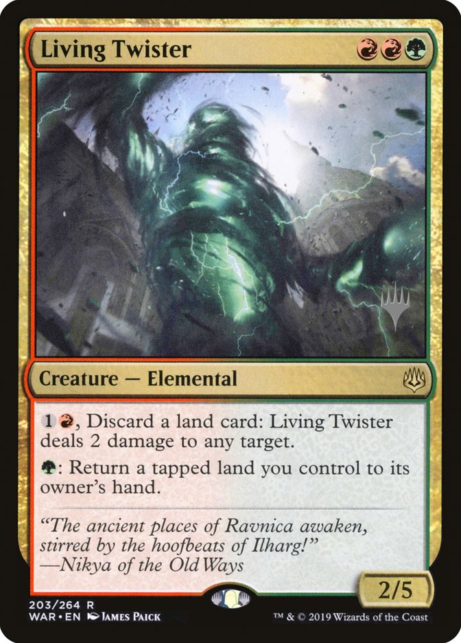 Living Twister (Promo Pack) [War of the Spark Promos] | Silver Goblin