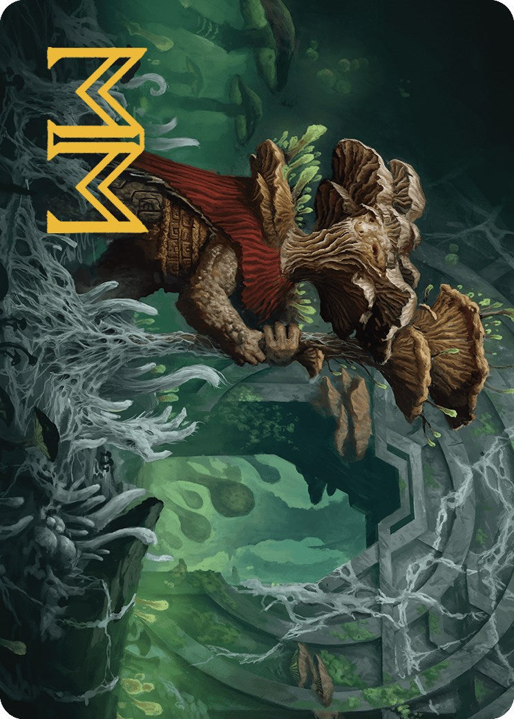 Tendril of the Mycotyrant Art Card (Gold-Stamped Signature) [The Lost Caverns of Ixalan Art Series] | Silver Goblin