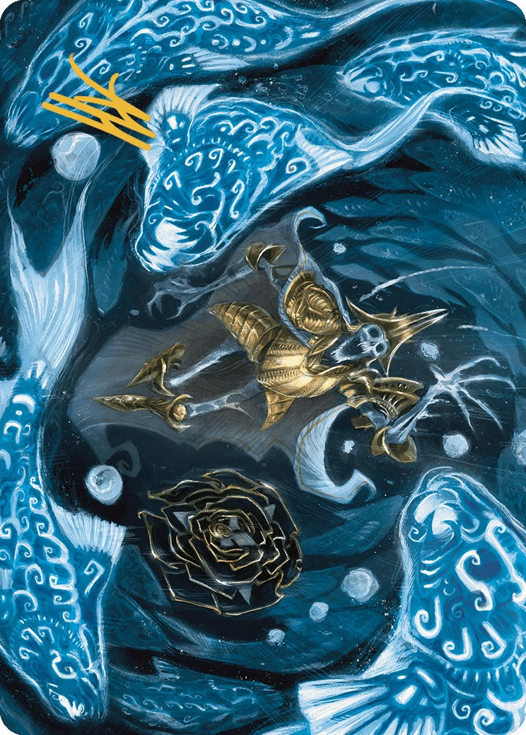 Eaten by Piranhas Art Card (Gold-Stamped Signature) [The Lost Caverns of Ixalan Art Series] | Silver Goblin