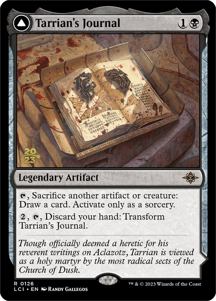 Tarrian's Journal // The Tomb of Aclazotz [The Lost Caverns of Ixalan Prerelease Cards] | Silver Goblin
