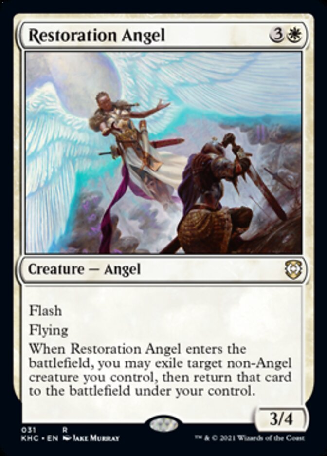 Restoration Angel [Kaldheim Commander] | Silver Goblin